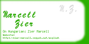 marcell zier business card